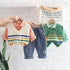 Pullover Sweater Vest Long Sleeve Three Piece Set